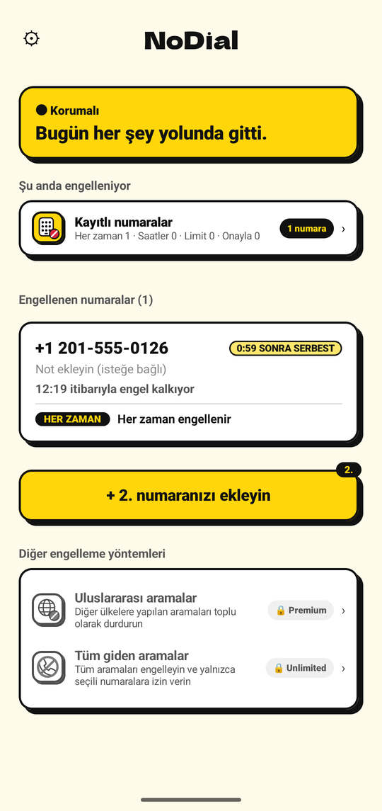 Engellemeyi kapatmak bir saat sonrası için bir engel kaldırma planlar